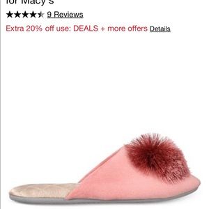 I.N.C Pom Pom slippers
